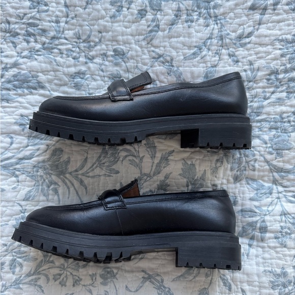 Madewell Black Leather Loafers - Picture 5 of 8